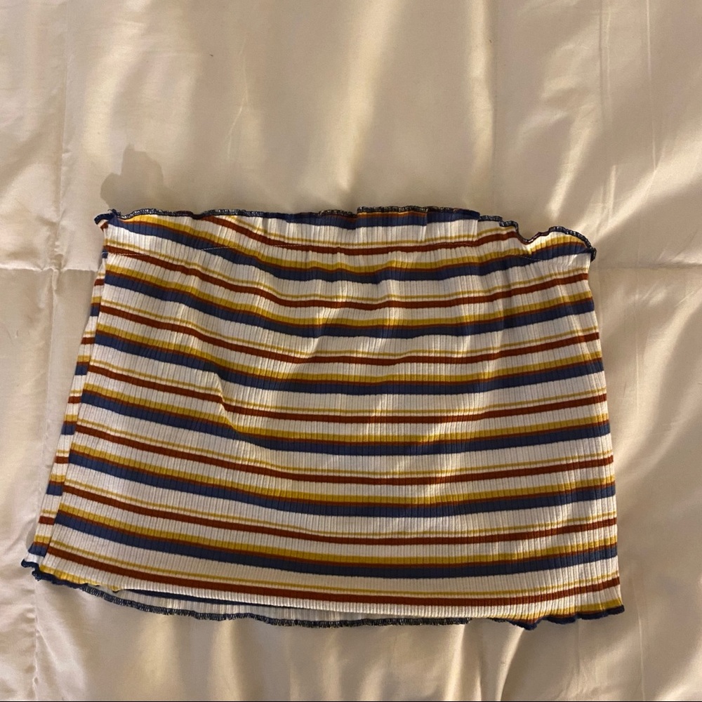Striped tube top